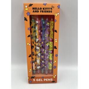 Hello Kitty Halloween Bats Gel Pens Set VHTF NEW - Fast Shipping!